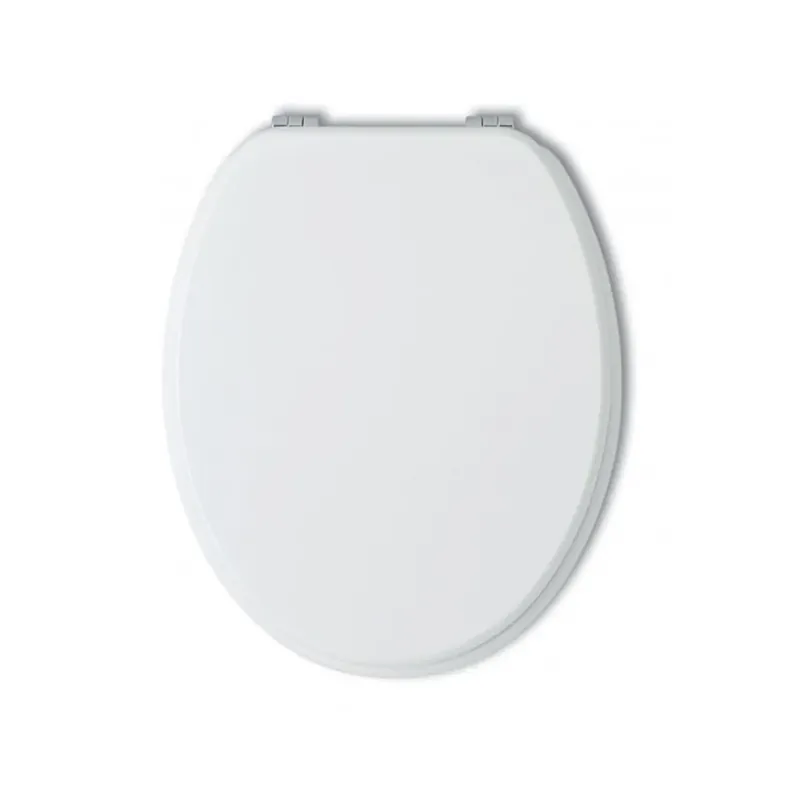 Professionale Sedile wc universale bianco copriwater in legno laccato