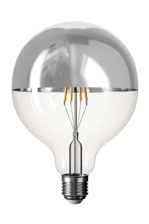 Più Venduto LED Light bulb Half Sphere Silver Line 5V short filament Globe G125 1.3W 110Lm E27 2500K Dimmable - B05