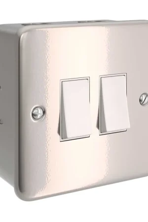 Offerta Del Giorno Metal wall box with double switch for Creative-Tube