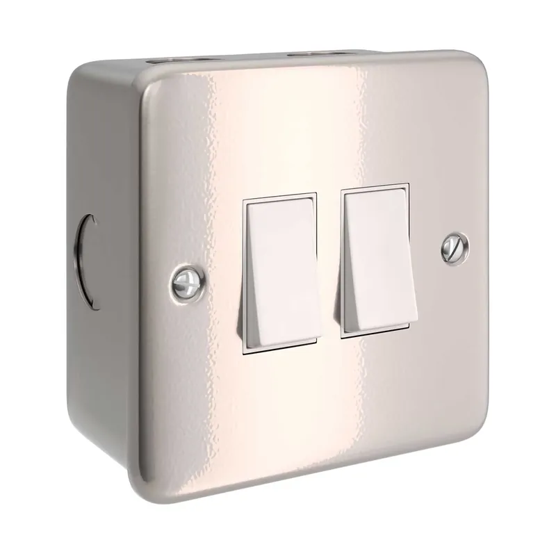 Offerta Del Giorno Metal wall box with double switch for Creative-Tube