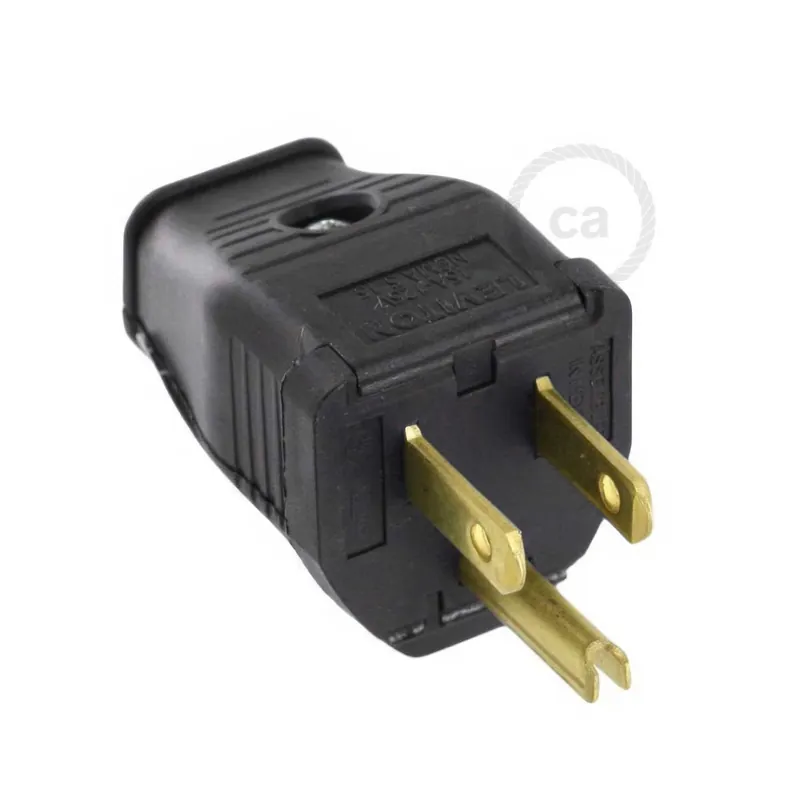 Offerta 3-pole American plug - UL certified - Black