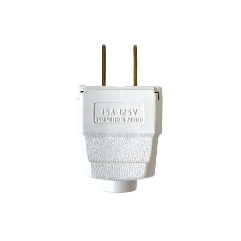 American 2-prong plug - UL certified - White Prezzo Ridotto
