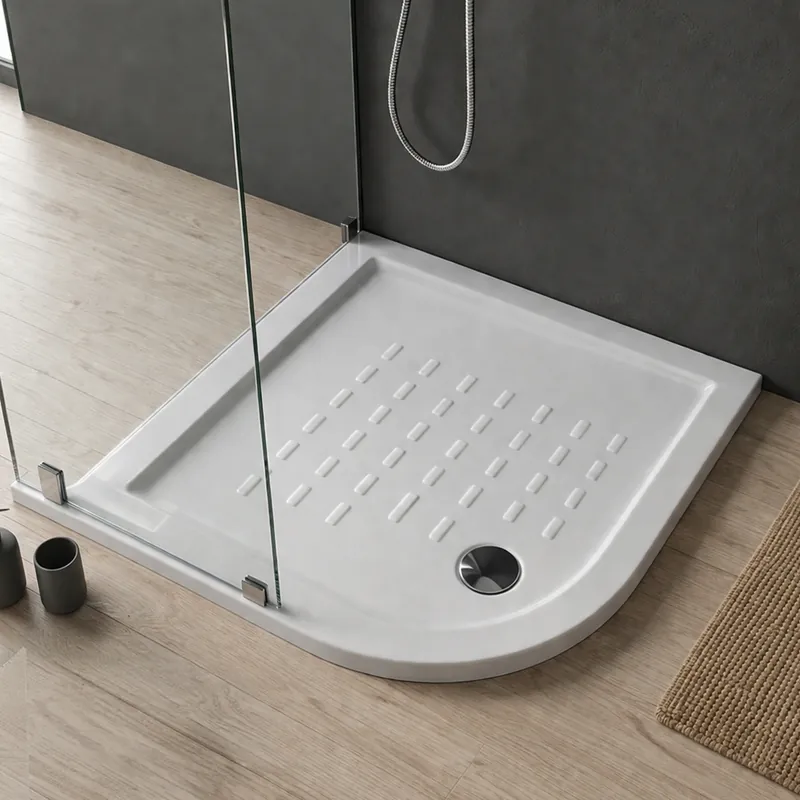 Pagamento Sicuro Piatto doccia in ceramica 90x90 h. 5,5 semicircolare Linea