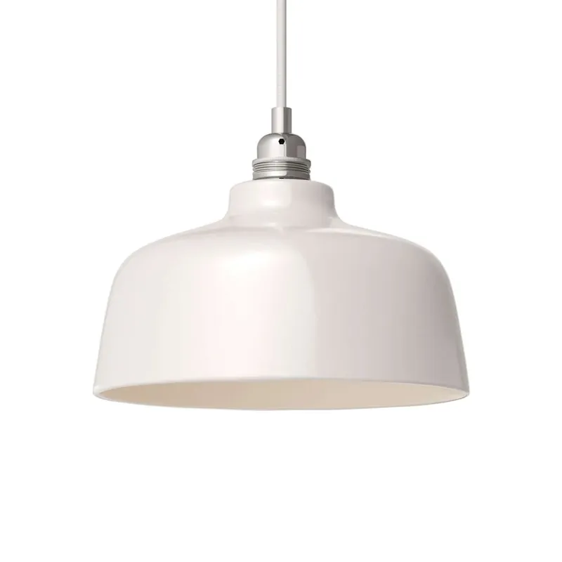Ultime Pezzi Cup Lampshade in ceramic, Materia collection - Made in Italy - Glossy white