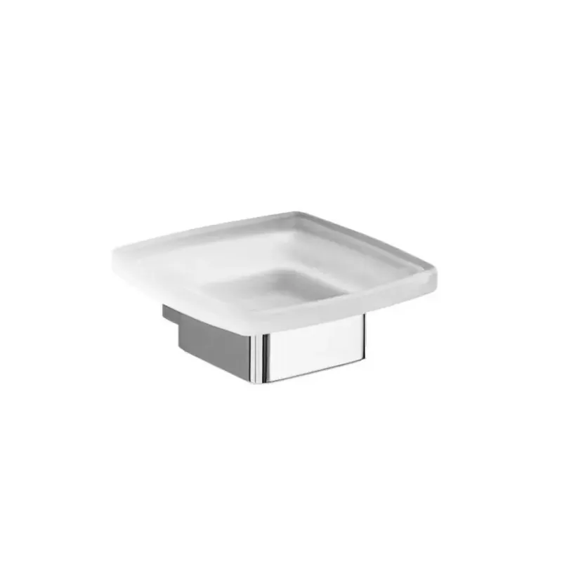 Porta sapone bagno fissaggio a muro e piattino satinato Senator Offerta Del Giorno
