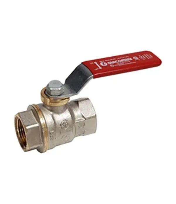 R910 Giacomini - Valvola Sfera F.F. a Leva Rossa Prezzo Di Fabbrica