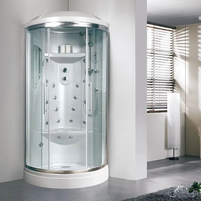 Cabina box doccia semicircolare 90 cm con idromassaggio Iride Compra Online