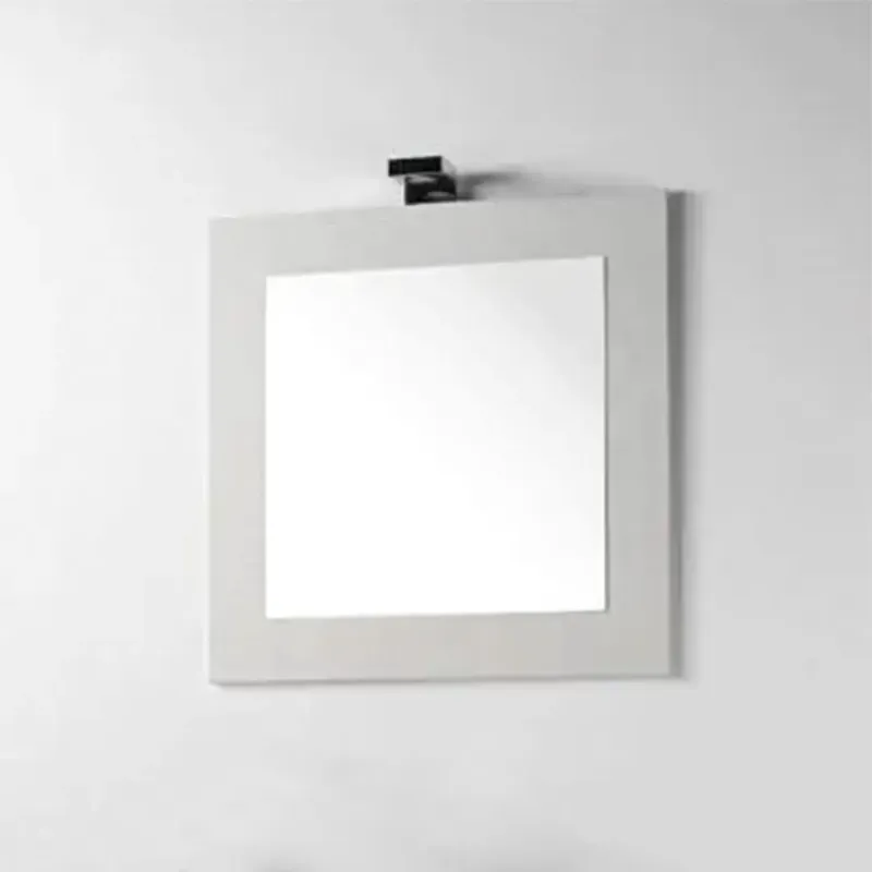 Sconto Specchio 74x74 cacao in bianco foresta