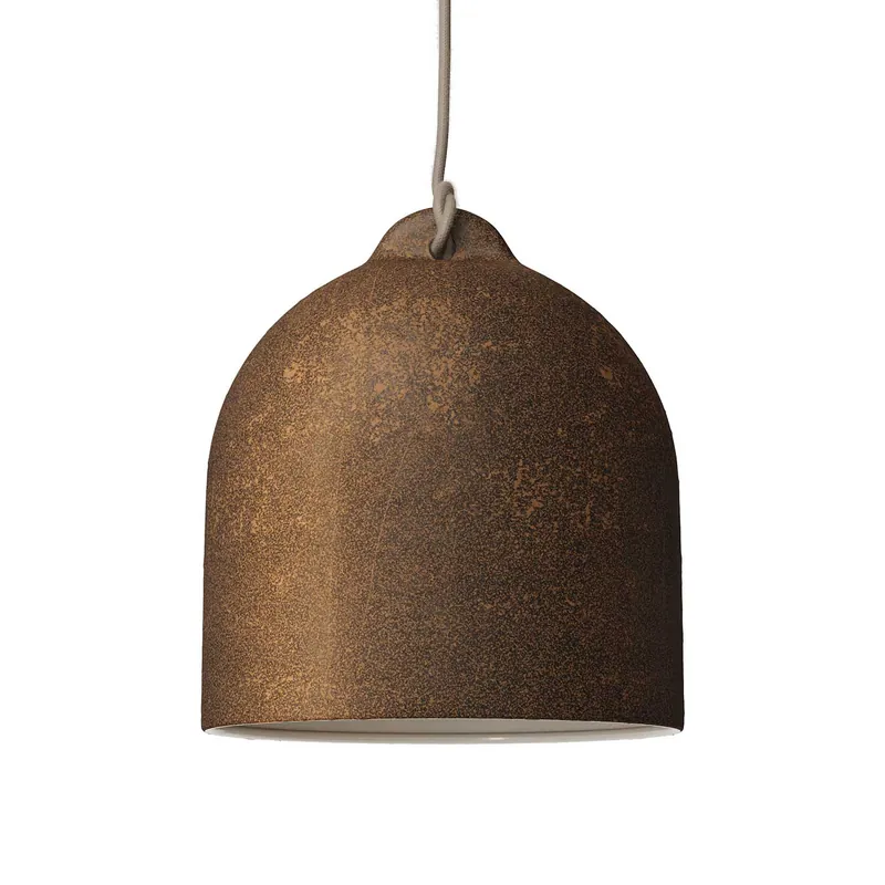 Prezzo Conveniente Campana, medium ceramic lampshade for pendant - Made in Italy - Corten effect