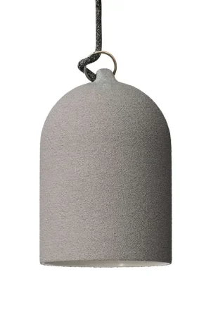 Campana Mini, XS ceramic lampshade for pendant - Made in Italy - Concrete effect Nuova Collezione