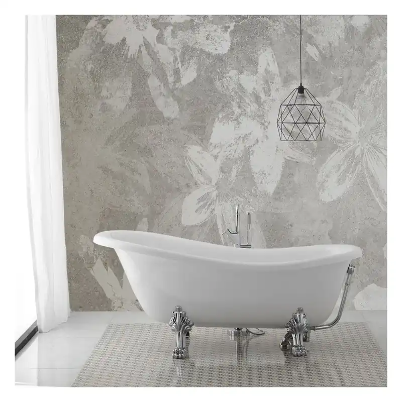 Direttamente Dal Produttore Vasca stile classico freestanding con piedini argento Romantica
