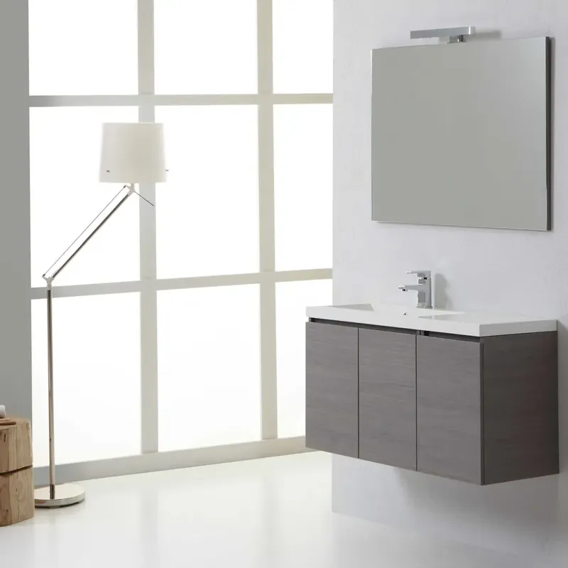 Nuovo Arrivo Mobile arredo bagno da 90 cm sinistro con 3 ante Manhattan