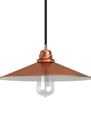 Di Tendenza Swing Lampshade in enamelled metal for E27 Socket - Copper