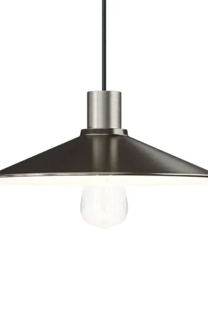 Swing Lampshade in enamelled metal for E27 Socket - Satin titanium Compra Online
