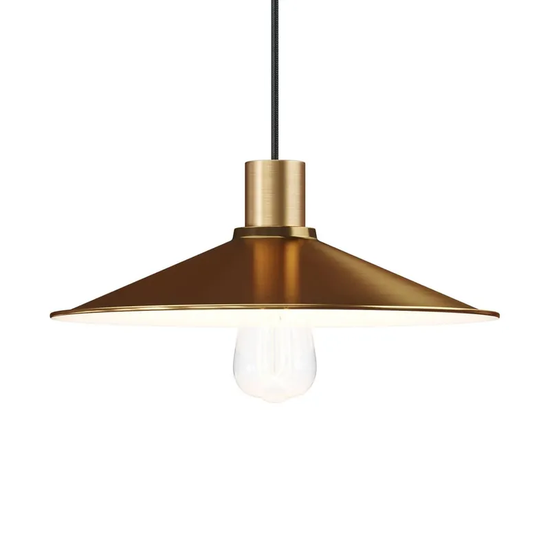 Vendita Finale Swing Lampshade in enameled metal for E27 Socket - Satin bronze