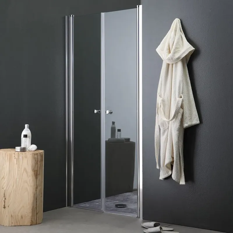 Porta doccia apertura a saloon per nicchia da 80 cm Esclusivo