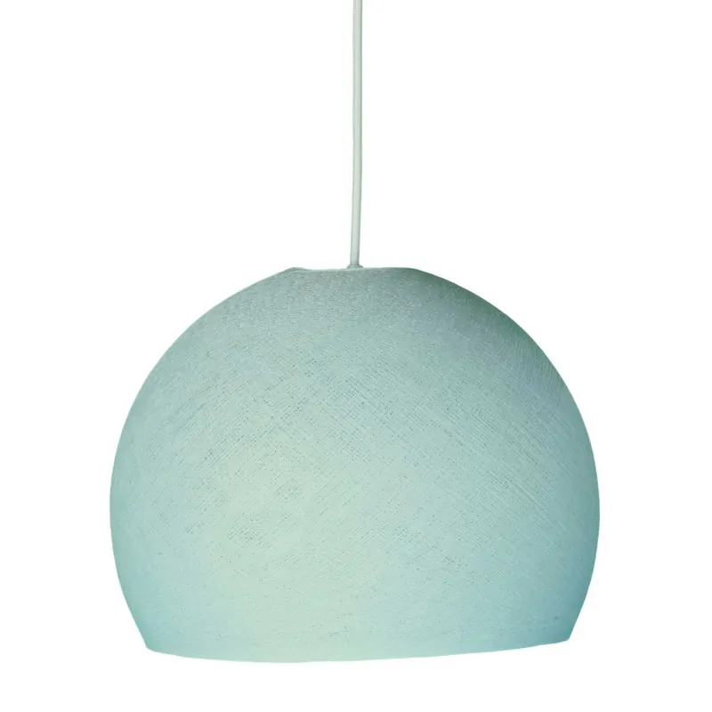 Vendita Finale Dome Lampshade in 100% handmade wire - Powder Blue Polyester