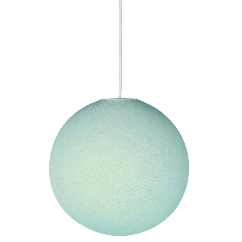 Offerta Limitata Lampshade Sphere in 100% handmade thread - Powder Blue Polyester