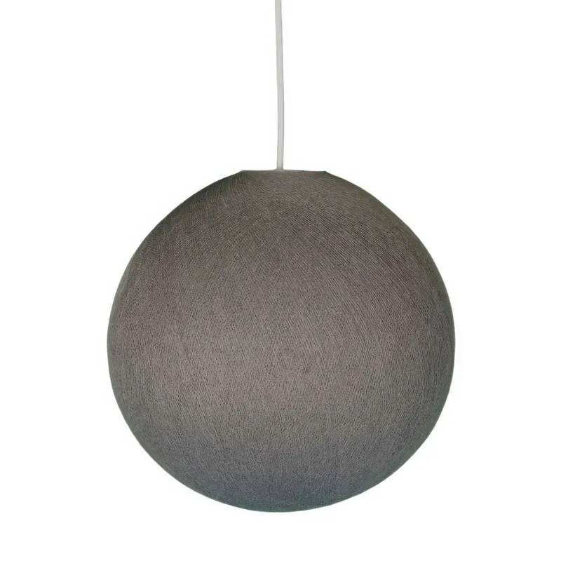 Economico Sphere Lampshade in 100% handmade thread - Graphite Polyester