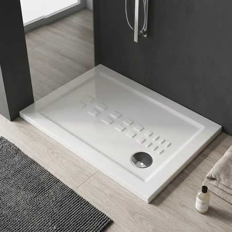 Piatto doccia 70x100 tradizionale filo pavimento in ceramica Linea Must-Have