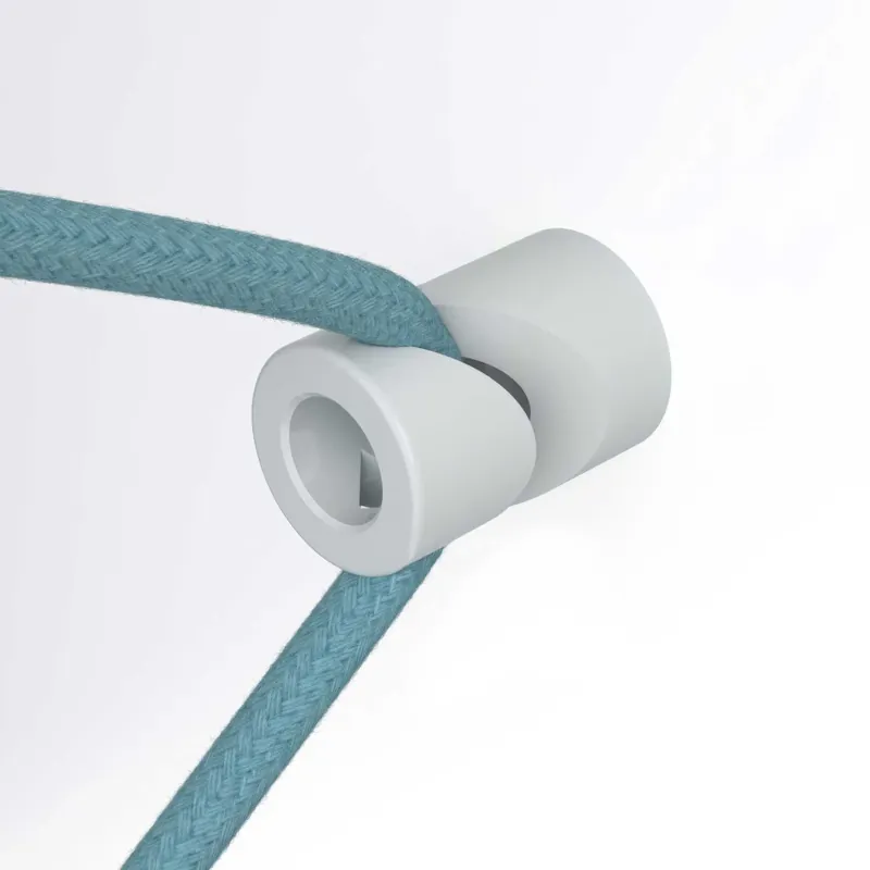 Swag hook, ‘V‘ ceiling or wall hook for textile electrical cord - White Occasione Imperdibile
