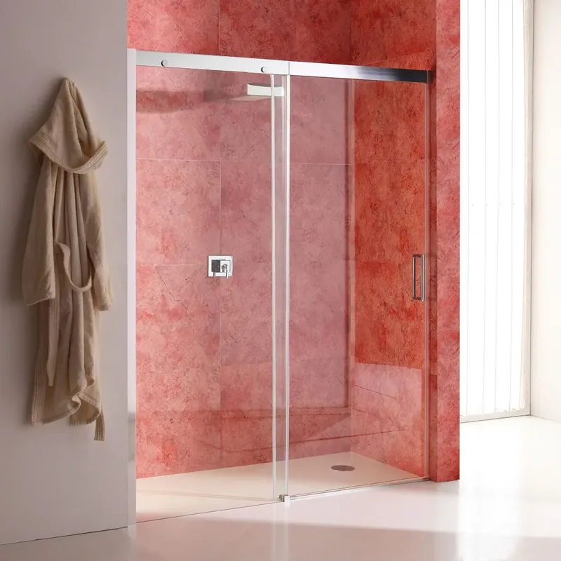 Di Tendenza Porta nicchia cm 140, lato fisso a sinistra,cristallo trasparente Dream