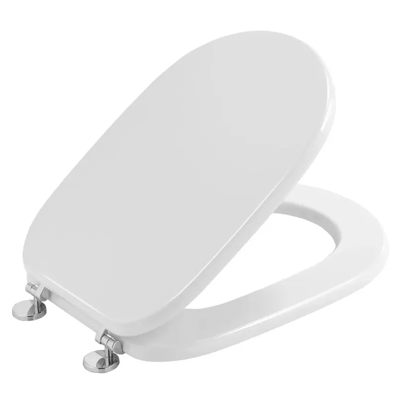 Solo Oggi Sedile wc sintesi coprivaso in finitura bianca con cerniere in metallo
