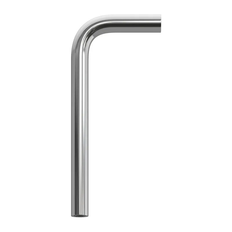 Subito Disponibile 14 cm curved metal extension tube - Chrome