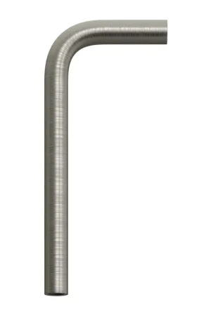 14 cm curved extension tube in metal - Satin titanium Compra Oggi Stesso