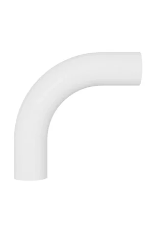 5 cm curved metal extension tube - White Pagamento Sicuro