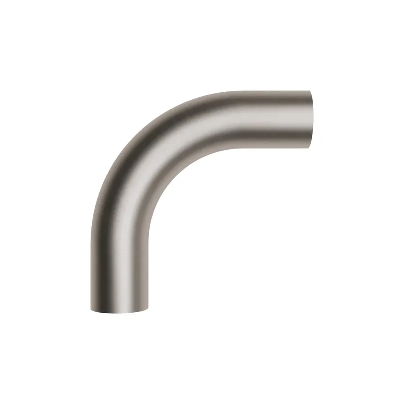 Curved extension tube 5 cm in metal - Satin titanium Economico