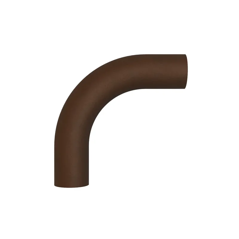 Compra Oggi Stesso 5 cm curved metal extension tube - Dark rust painted