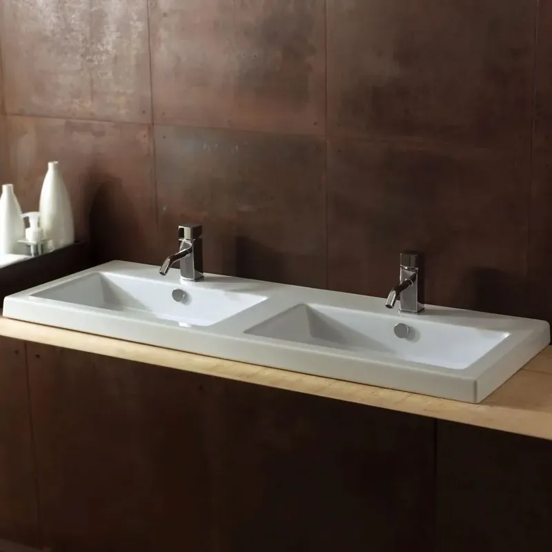 Lavabo modello 45x120 doppia vasca Cangas Popolare