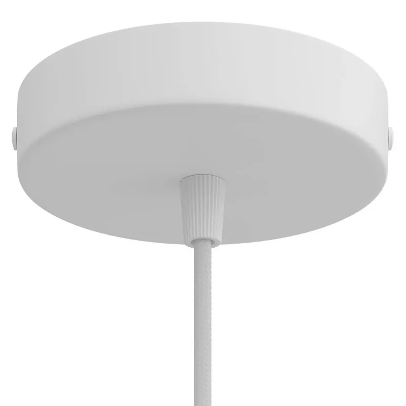 Cylindrical ceiling canopy kit in metal - Matte white Must-Have