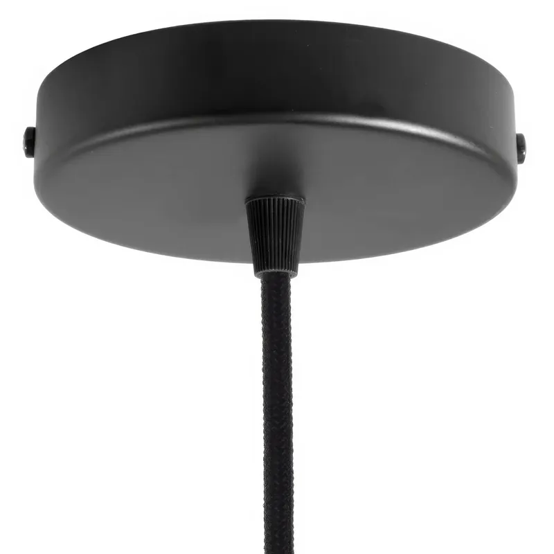 Offerta Del Giorno Cylindrical metal ceiling canopy kit - Black