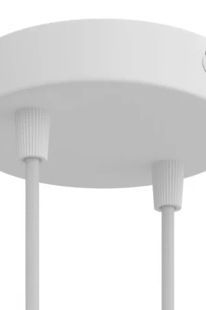2-hole cylindrical metal ceiling canopy kit - Matte white Ordina Subito