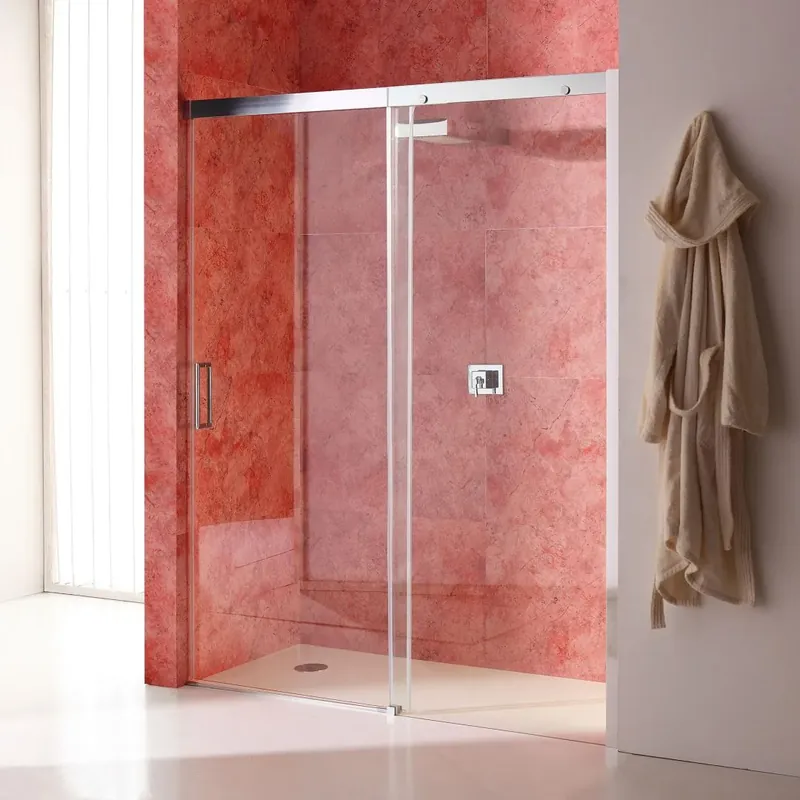 Sconto Porta 140 cm nicchia con lato fisso a destra cristallo trasparente Dream