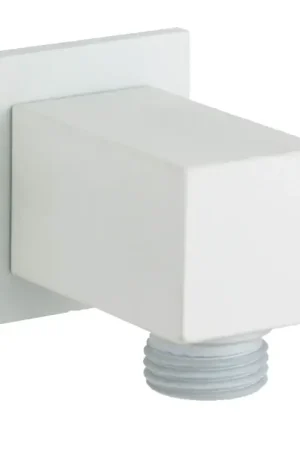 Sortie d‘eau carrée blanc opaque Damast Simi 15480 Prezzo Conveniente