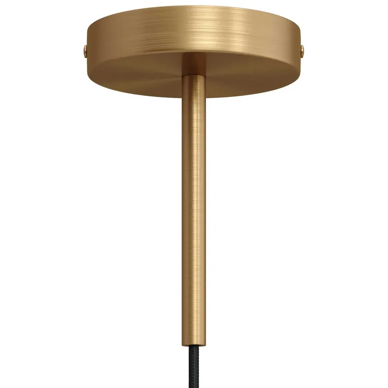 Offerta Speciale Cylindrical metal ceiling canopy kit with 15 cm strain relief - Satin bronze