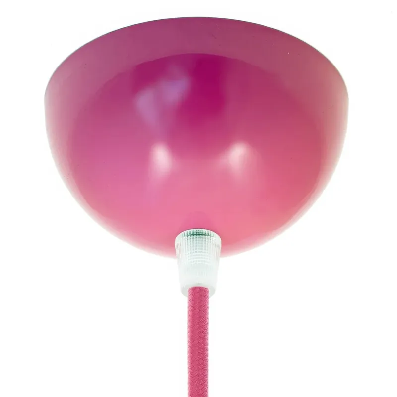 Hemisphere-shaped ceiling canopy kit in painted metal - Fuchsia Scelto Dai Clienti
