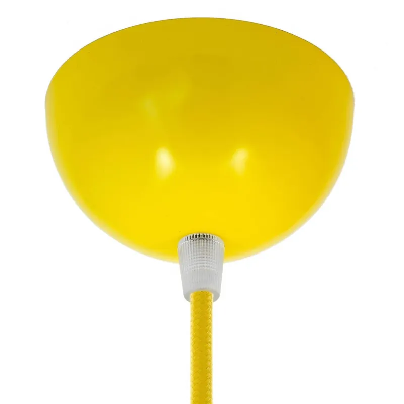 Must-Have Painted metal hemispherical ceiling canopy kit - Yellow
