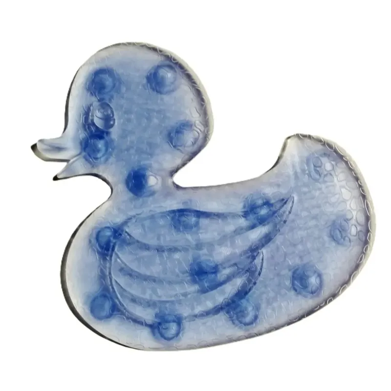 Subito Disponibile Antiscivolo in gomma per piatti doccia a forma di papera colore blu