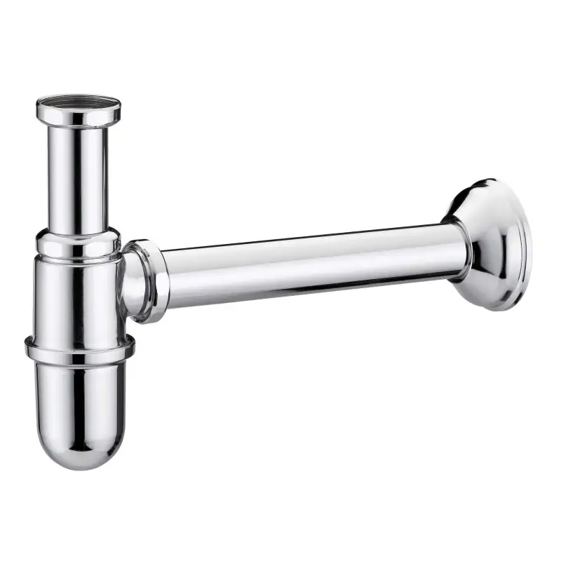 Siphon bouteille longueur 240 mm couleur laiton brossé avec raccord Ø1" Piana 08900700OT Solo Oggi
