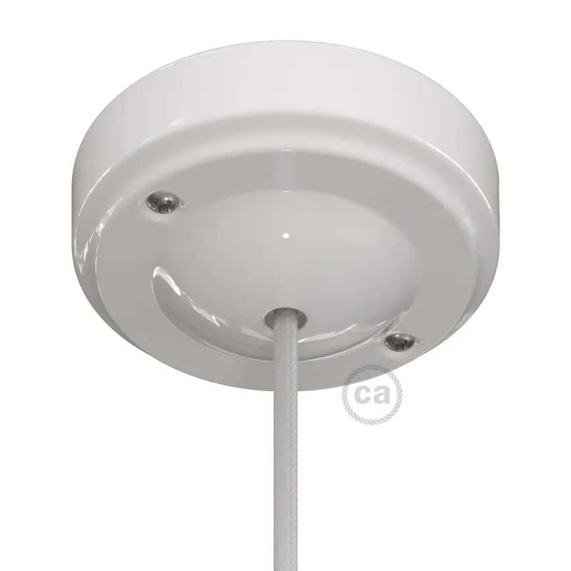 Prezzo Di Fabbrica Minimal porcelain ceiling canopy kit - White