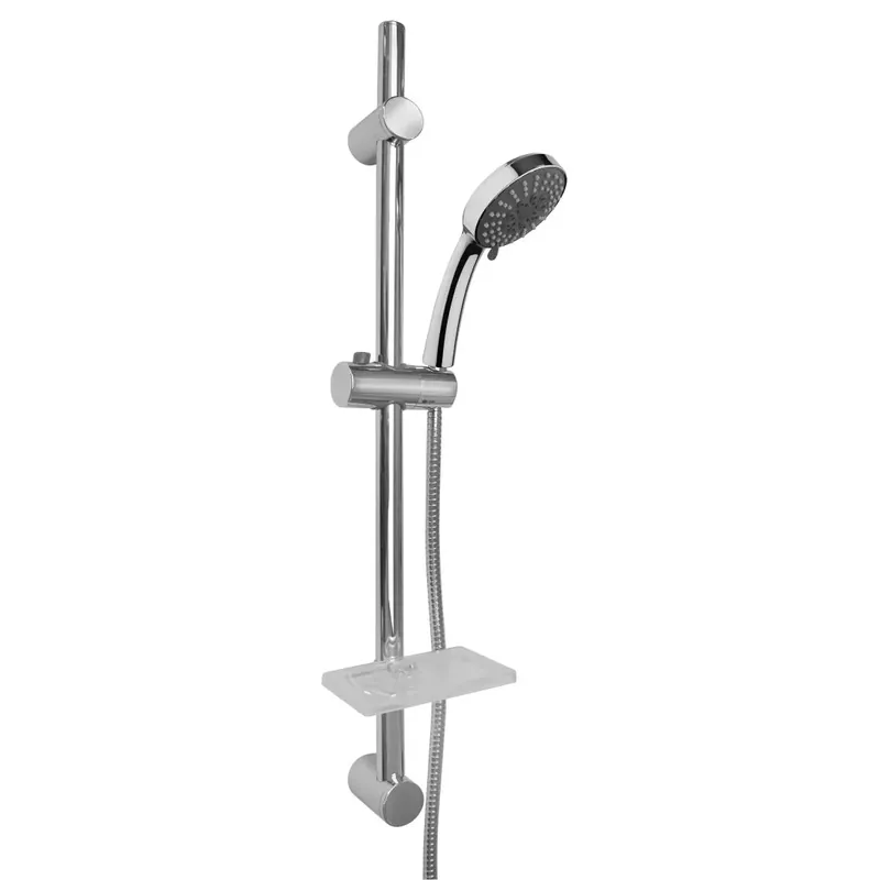 Saliscendi doccia multi getto ed asta regolabile + portasapone Occasione Imperdibile