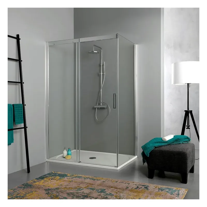 Bestseller Box doccia 70x120 cm trasparente apertura scorrevole+lato fisso Dream