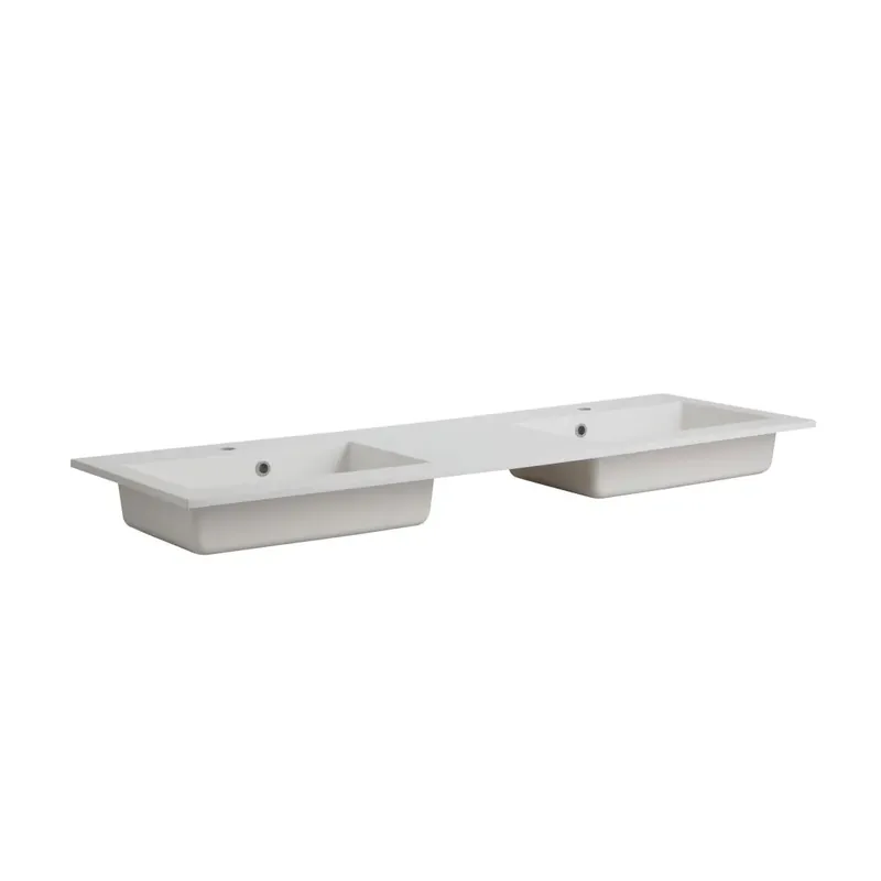 Lavabo incasso 150 cm doppia vasca in marmo ricomposto opaco Latina Compra Oggi Stesso