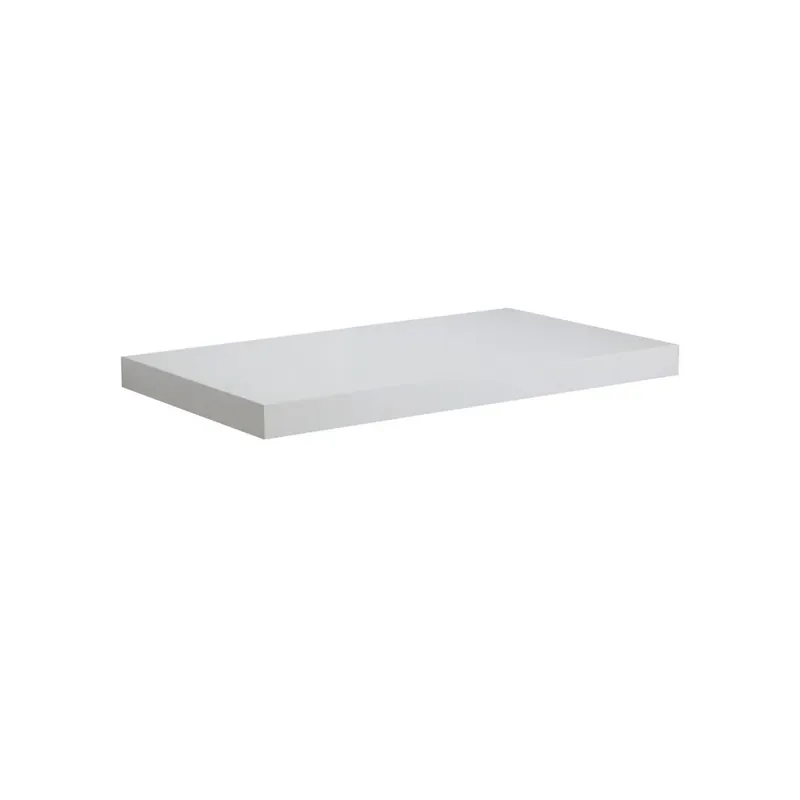Piano mensola sottolavabo in legno bianco da 90 cm Valentina Economico