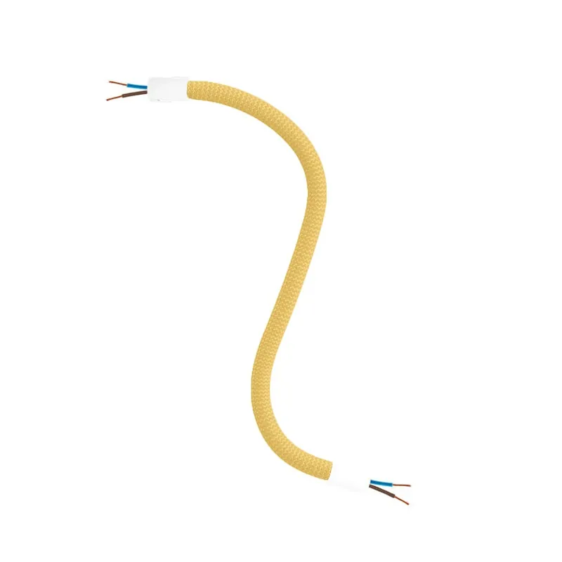Kit Creative Flex flexible tube covered in RM79 Mustard fabric with metal ends Compra Adesso