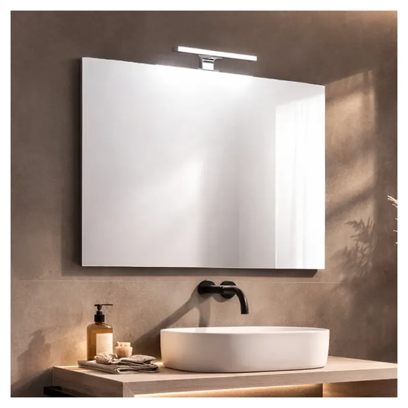 Sconto Specchio filo bagno reversibile lampada luce a led 80x70 cm